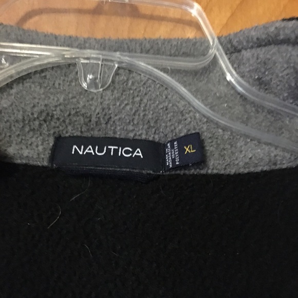 Nautica Men's 1/4 Zip Medium Long Sleeve Fleece Pullover Coat Color Block (T117) - Picture 4 of 7